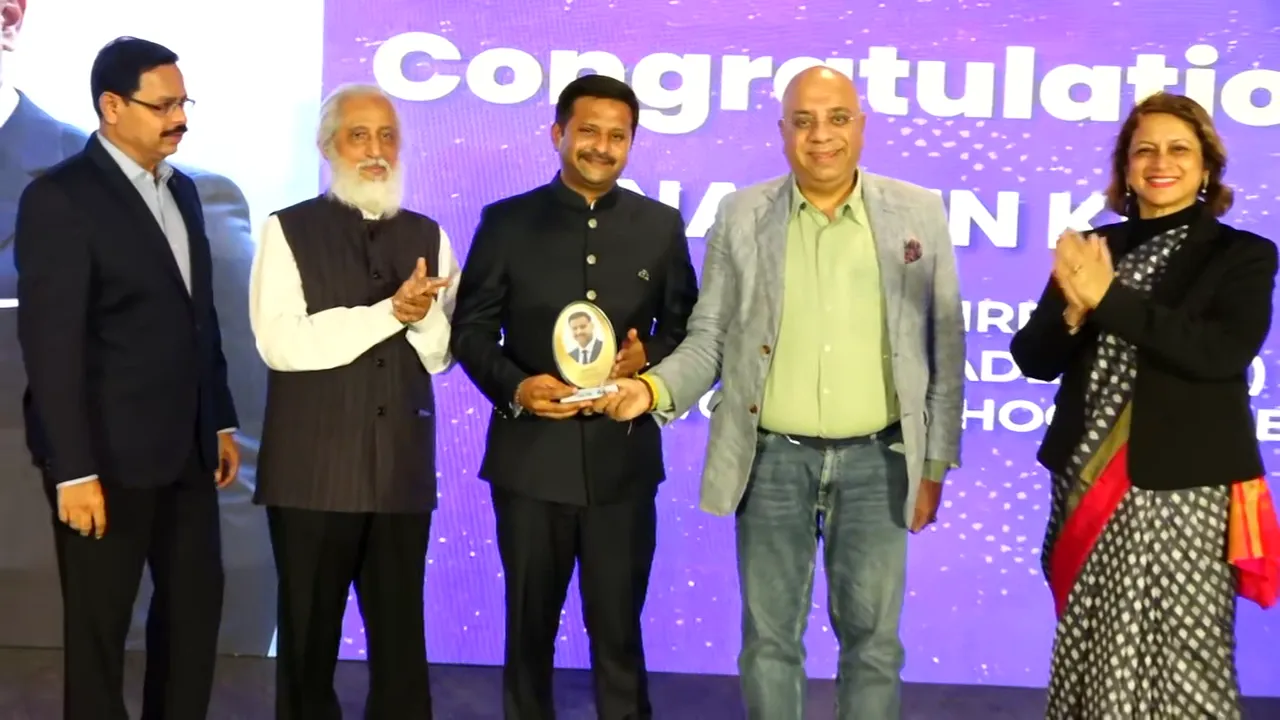 ಟ್ರಯೋ ವರ್ಲ್ಡ್ ಅಕಾಡೆಮಿ MD ನವೀನ್ ಕೆ.ಎಂ ಅವರಿಗೆ ಪ್ರತಿಷ್ಠಿತ ಬ್ಯುಸಿನೆಸ್ ವರ್ಲ್ಡ್ ಪ್ರಶಸ್ತಿ