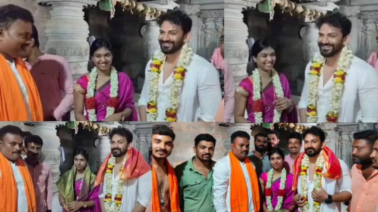 ಪುಷ್ಪಗಿರಿ ದೇವಾಲಯಕ್ಕೆ ಭೇಟಿ ನೀಡಿದ ಡಾಲಿ ಧನಂಜಯ, ಪತ್ನಿ ಧನ್ಯತಾ; ಏನಿದರ ವಿಶೇಷ?