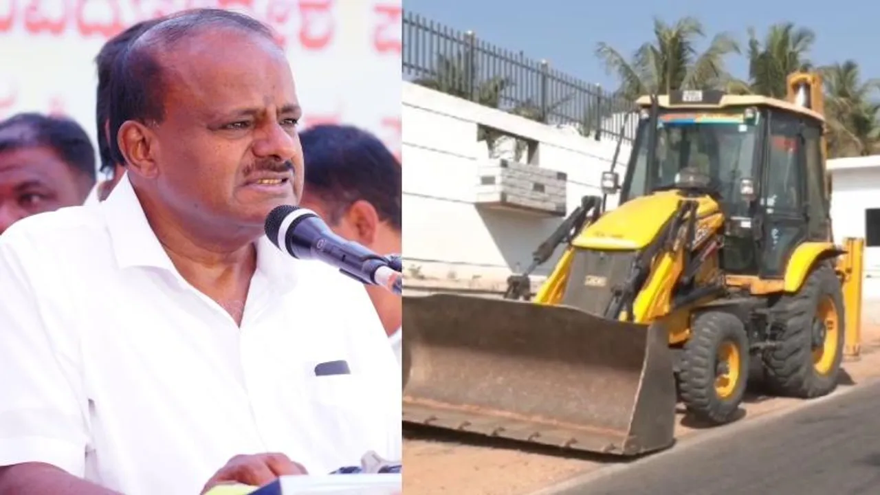 ಕುಮಾರಸ್ವಾಮಿಗೆ ಒತ್ತುವರಿ ಬಿಗ್ ಶಾಕ್‌.. ಬಿಡದಿ ತೋಟದ ಮನೆಗೆ ನುಗ್ಗಿದ JCB; ತೆರವು ಕಾರ್ಯ ಹೇಗಿದೆ?