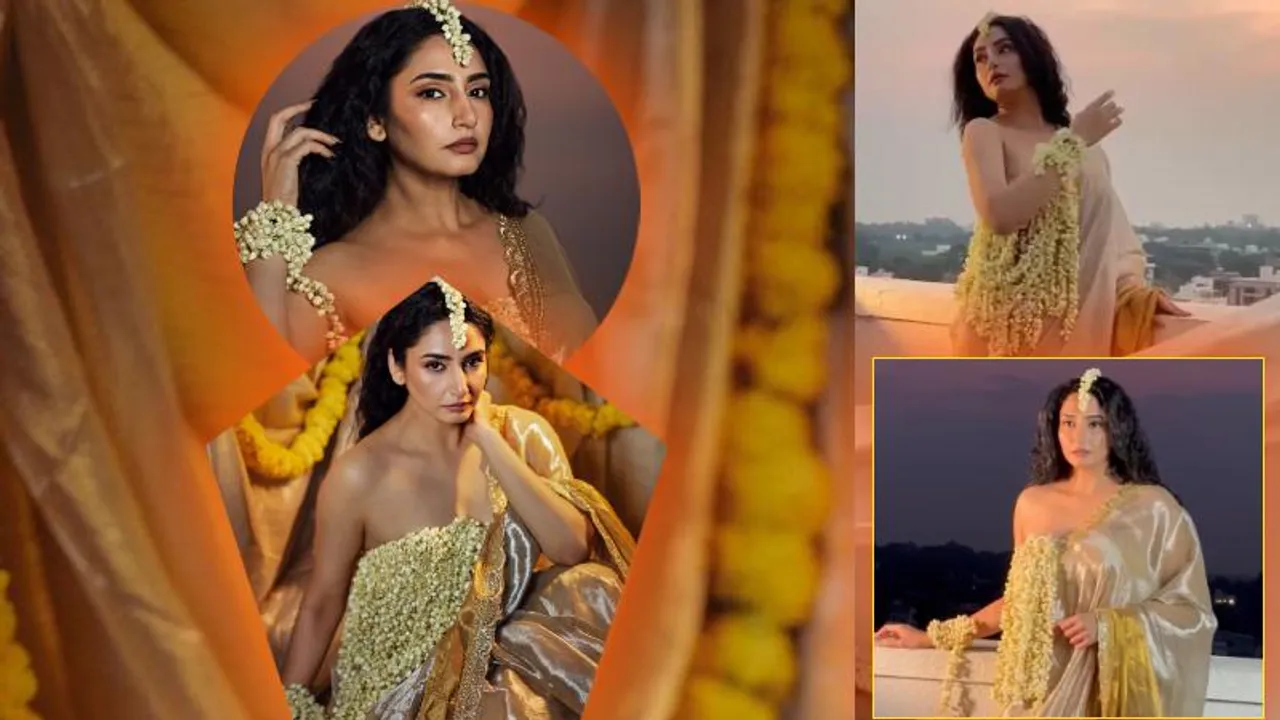 ಇದು ತುಪ್ಪದ ಬೆಡಗಿ ಸ್ಪೆಷಲ್​; ದುಂಡು ಮಲ್ಲಿಗೆ ಹೂವುಗಳ ಹಾರದಲ್ಲಿ ರಾಗಿಣಿ ಮೋಹಕ.. ಮನಮೋಹಕ!