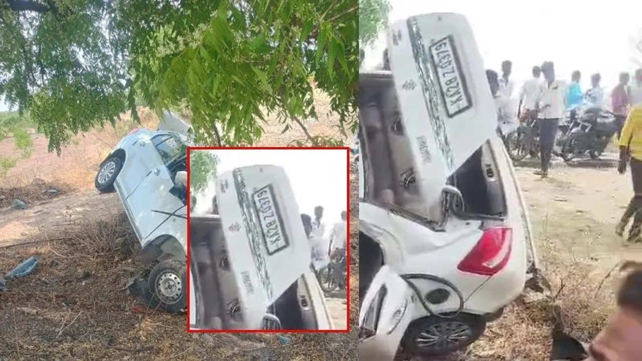 ಬೇವಿನ ಮರಕ್ಕೆ ಕಾರು ಭೀಕರ ಡಿಕ್ಕಿ; ವಿಜಯಪುರದಲ್ಲಿ ಮೂವರು ಸಾವು, ಓರ್ವ ಗಂಭೀರ