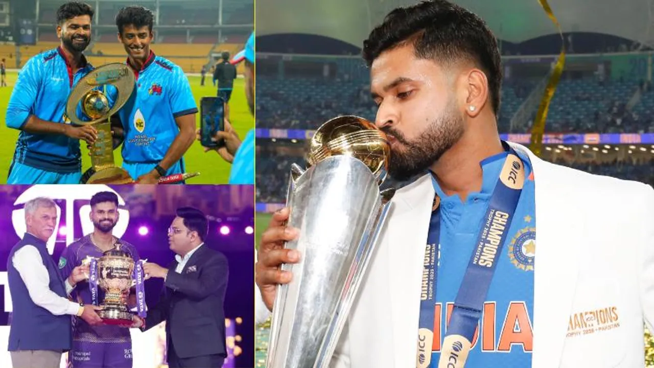 1 ವರ್ಷ, 5 ಟೂರ್ನಿ, 5 ಟ್ರೋಫಿ; ಶ್ರೇಯಸ್ ಅಯ್ಯರ್ ಮುಟ್ಟಿದ್ದೆಲ್ಲಾ ಚಿನ್ನ.. ತಂಡದಲ್ಲಿದ್ರೆ ಕಪ್ ಪಕ್ಕನಾ?