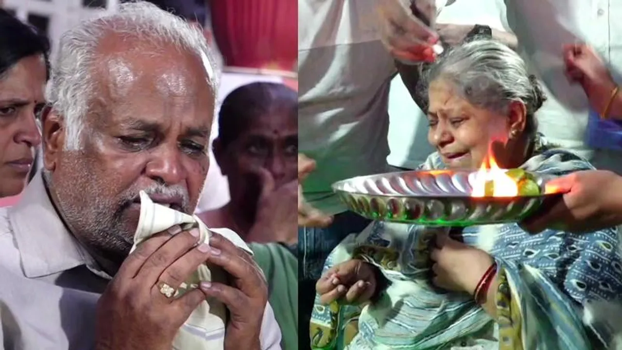 ತಾಯ್ನಾಡಿಗೆ ಬಂದ ಮಂಜುನಾಥ್, ಭರತ್ ಮೃತದೇಹ.. ಅಗಲಿದ ಪುತ್ರನ ನೋಡಿ ತಂದೆ-ತಾಯಿ ಕಣ್ಣೀರು