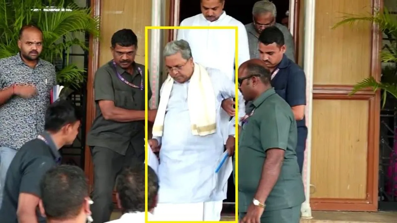 ವಿಧಾನಸೌಧದ ಮೆಟ್ಟಿಲು ಇಳಿಯುವಾಗ ಎಡವಿದ ಸಿಎಂ ಸಿದ್ದರಾಮಯ್ಯ.. ಏನಾಯ್ತು..?