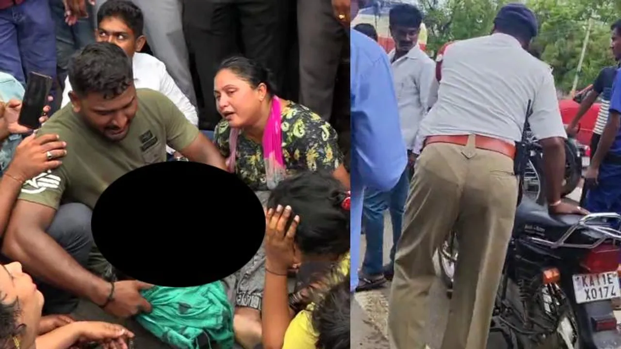 ಹೃದಯ ವಿದ್ರಾವಕ ಘಟನೆ.. ಟ್ರಾಫಿಕ್ ಪೊಲೀಸರ ಯಡವಟ್ಟಿಗೆ ಮಗು ದಾರುಣ ಬಲಿ
