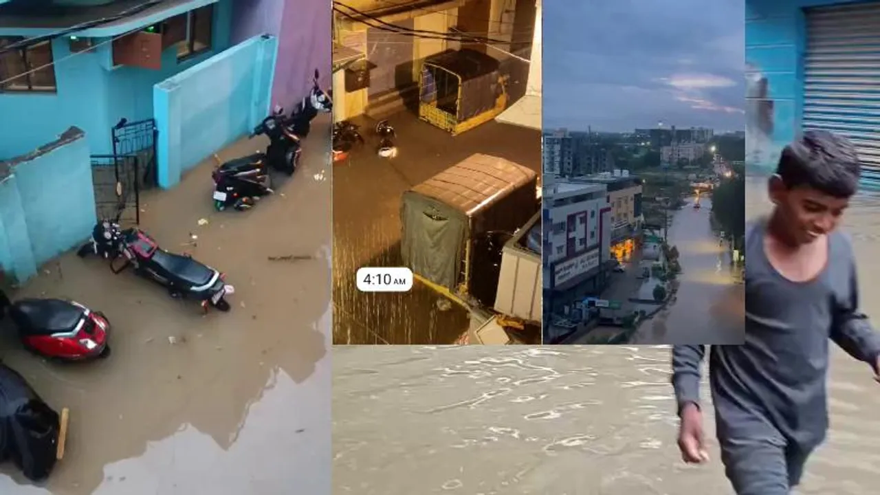 ರಾತ್ರಿಯಿಡಿ ಸುರಿದ ಭಾರೀ ಮಳೆಗೆ ತತ್ತರಿಸಿದ ಸಿಲಿಕಾನ್​ ಸಿಟಿ ಜನತೆ; ಏನೆಲ್ಲಾ ಆಗೋಗಿದೆ?