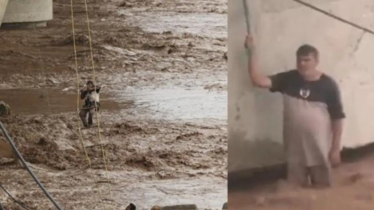 ಪೊಲೀಸ್​, SDRF ಜಂಟಿ ಕಾರ್ಯಾಚರಣೆ.. ನದಿಯಲ್ಲಿ ಸಿಲುಕಿದ್ದ 9 ಜನರ ರಕ್ಷಣೆ