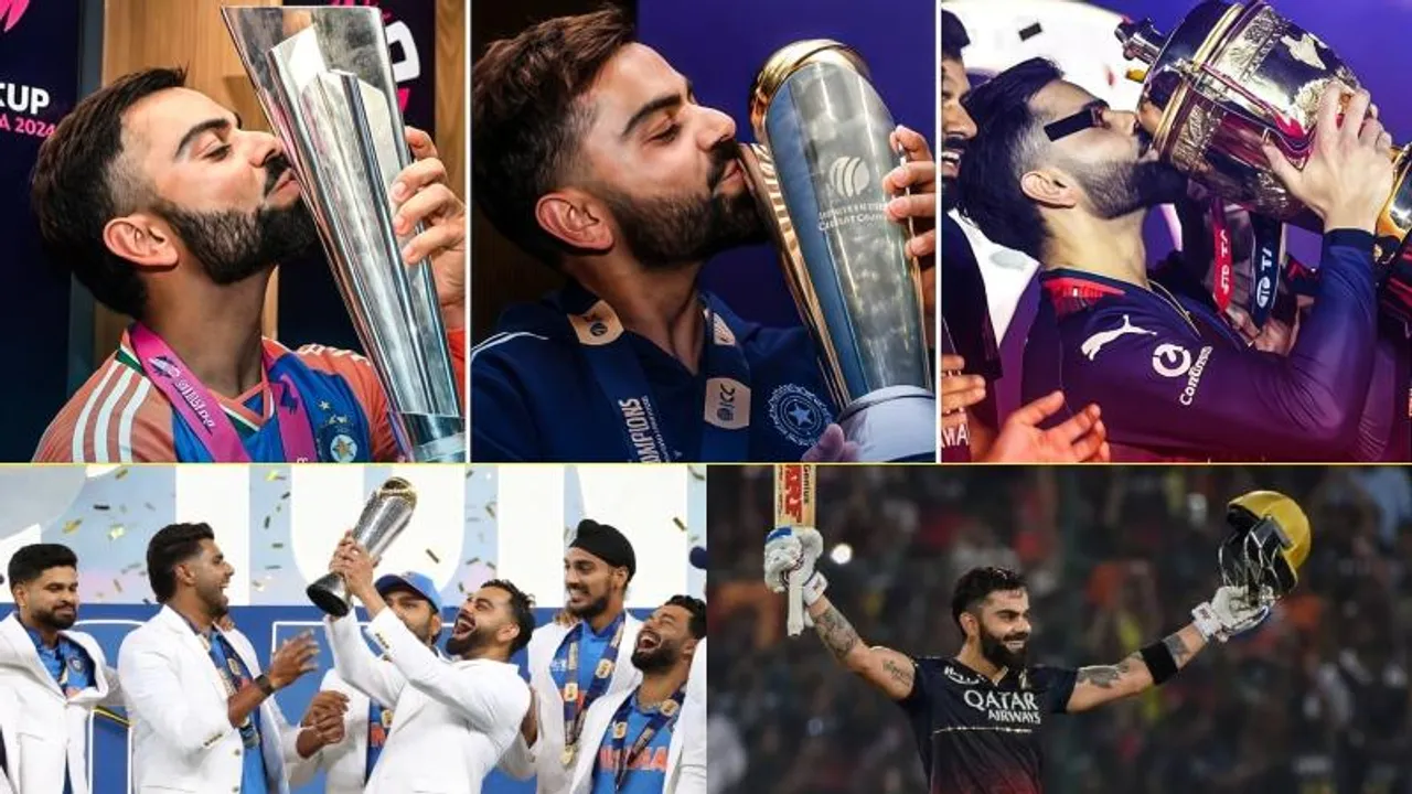 IPL​ ಗೆಲುವಿನೊಂದಿಗೆ ಕಿಂಗ್​ ಕೊಹ್ಲಿ ಅಪರೂಪದ ಸಾಧನೆ.. ವಿರಾಟ್​ ಮುತ್ತಿಟ್ಟ ಟ್ರೋಫಿಗಳು!