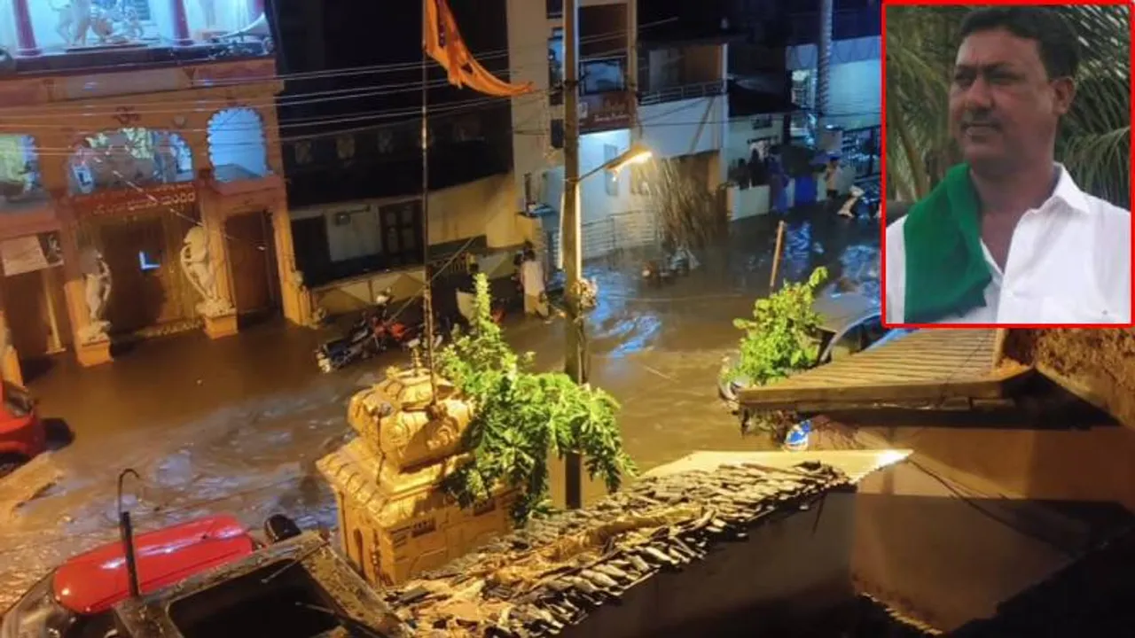 ಧಾರಾಕಾರ ಮಳೆಗೆ ಹುಬ್ಬಳ್ಳಿ-ಧಾರವಾಡ ಜನರು ತತ್ತರ; ಕೊಚ್ಚಿ ಕೊಂಡು ಹೋದ ವ್ಯಕ್ತಿಗಾಗಿ ಹುಡುಕಾಟ