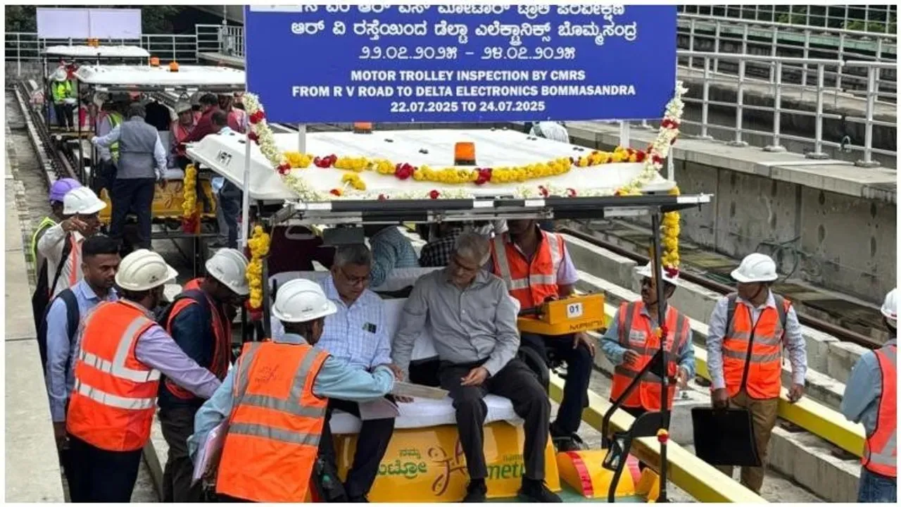 BENGALURU YELLOW LINE METRO-LAUNCH DATE-CMRS INSPECTION