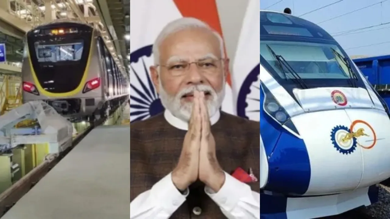 modi to inaugrate metro and vande bharat