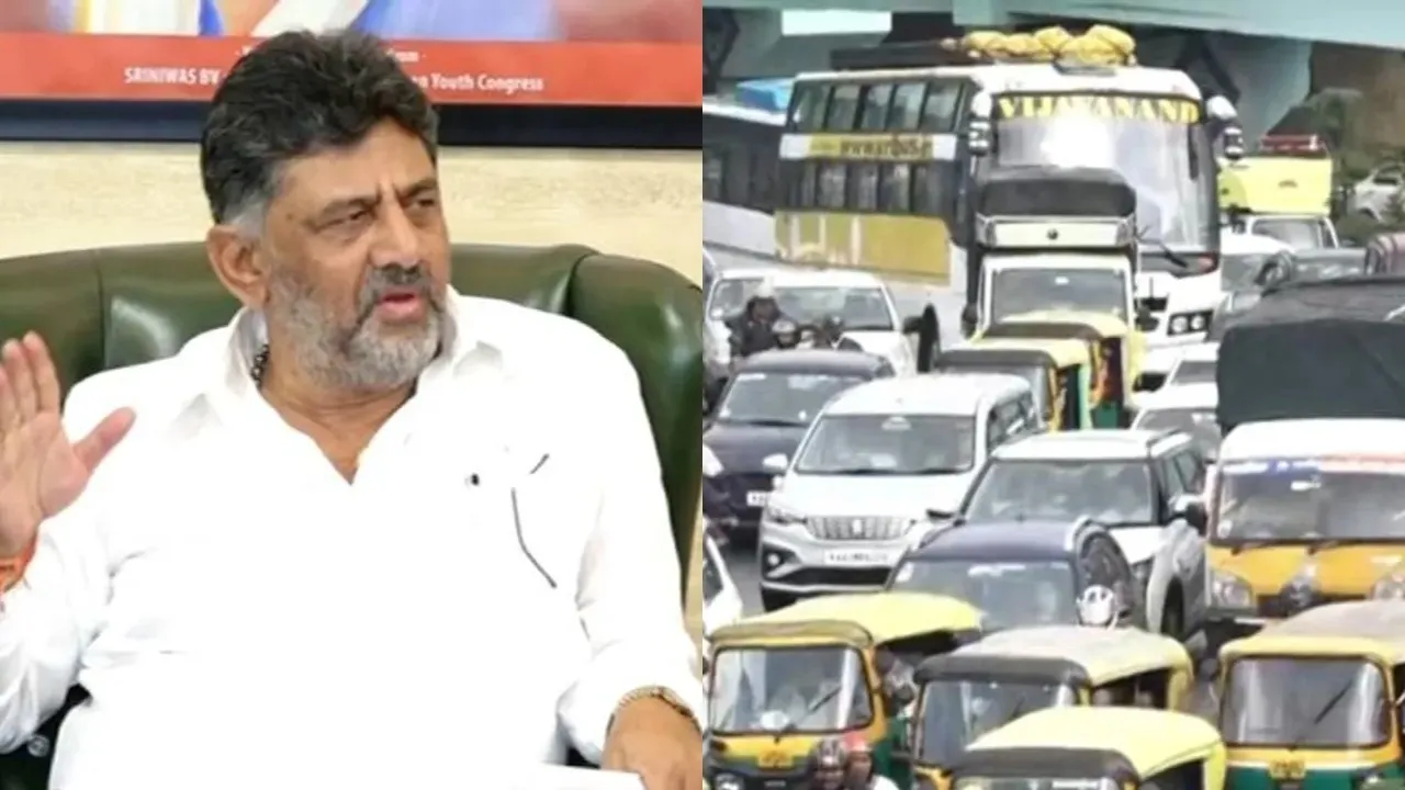 DK SHIVAKUMAR -BENGALURU TRAFFIC