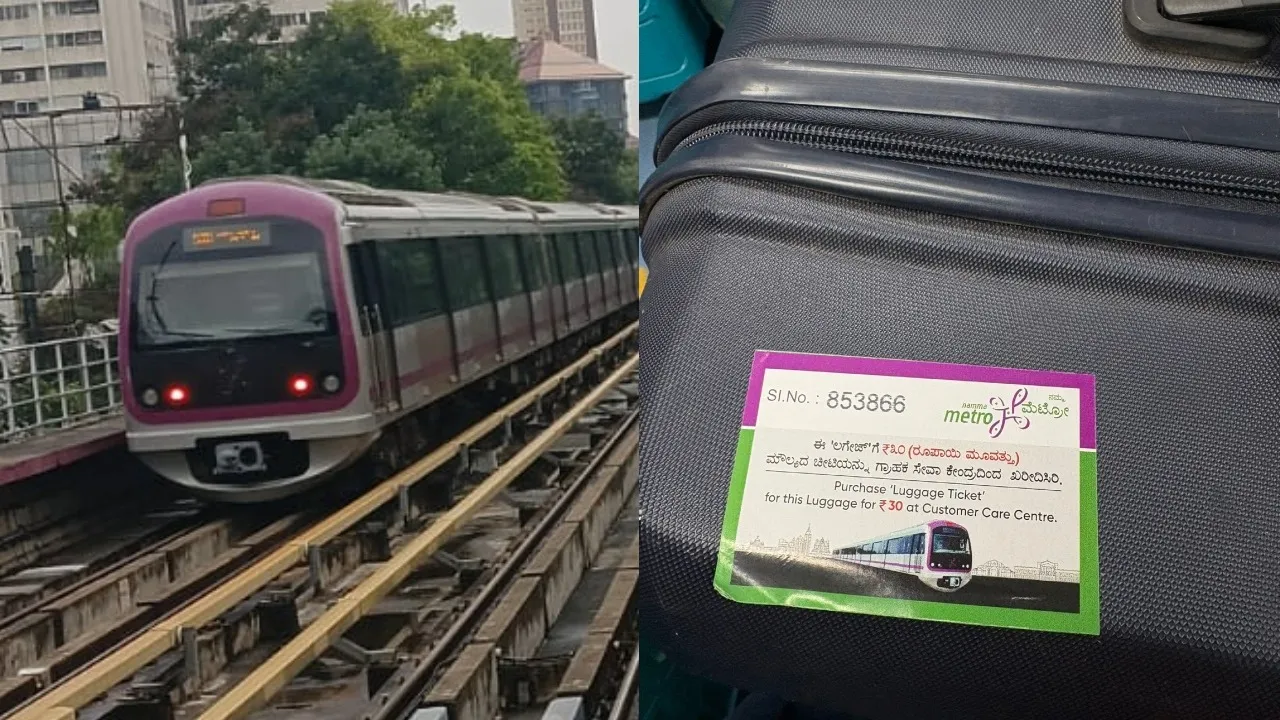 NAMMA METRO-LUGGAGE FINE-BENGALURU