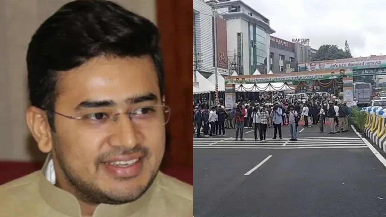 TEJASVI SURYA-HEBBAL FLYOVER INAUGURATION-BENGALURU