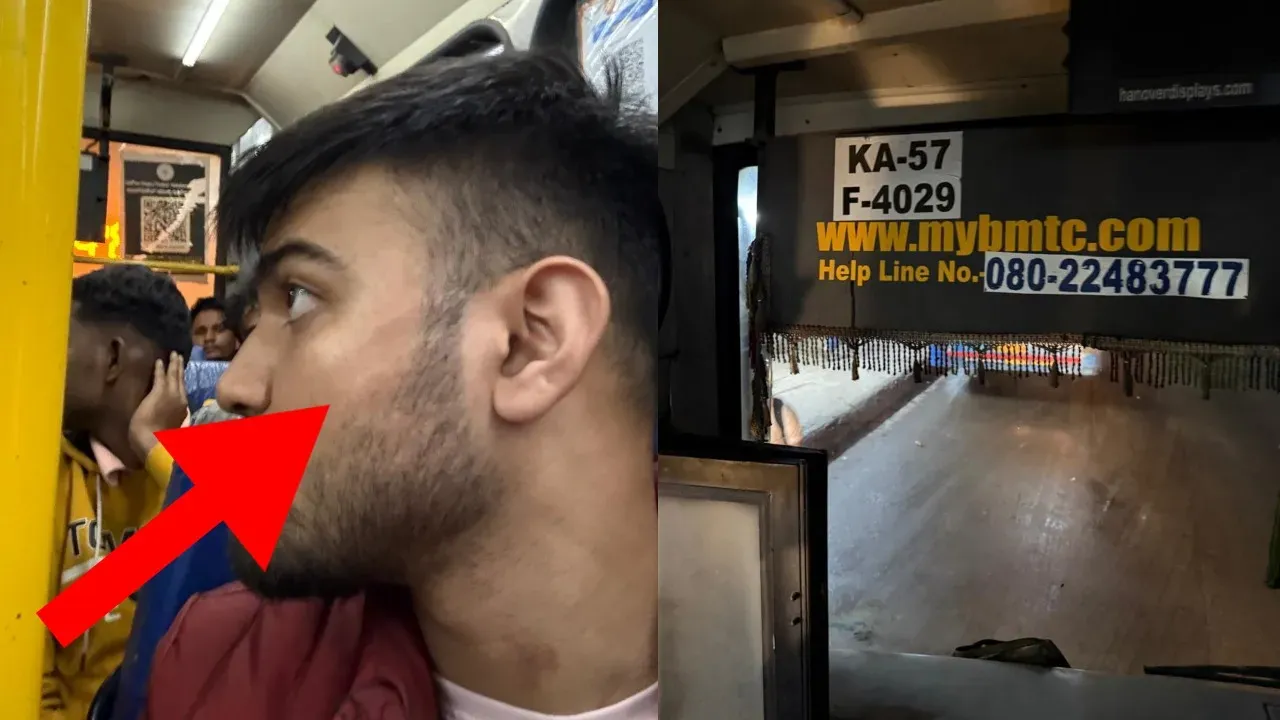 bmtc conductor slapping passenger