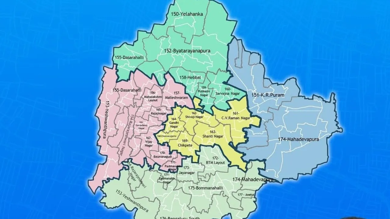 GBA MAP-BENGALURU-WARD DIVISION