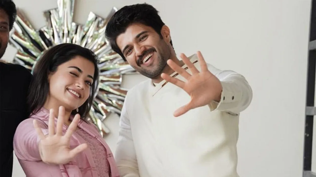 RASHMIKA AND VIJAY ENGAGEMENT
