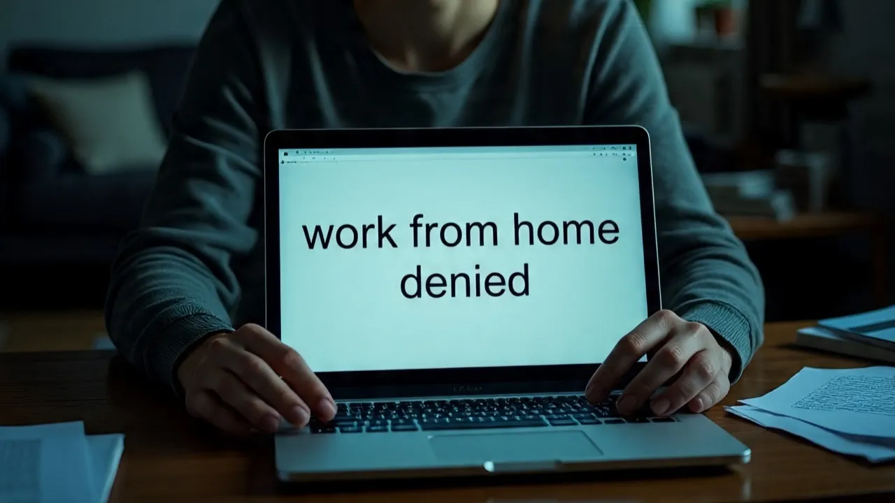 WORK FROM HOME DENIED