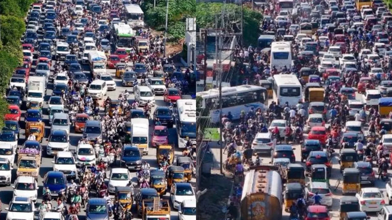 8 lane traffic bengaluru