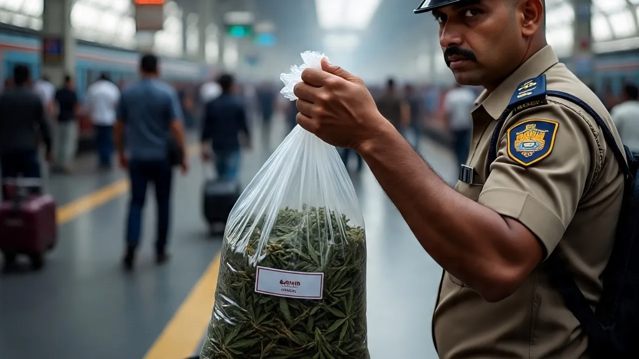ganja in bengaluru railway stations