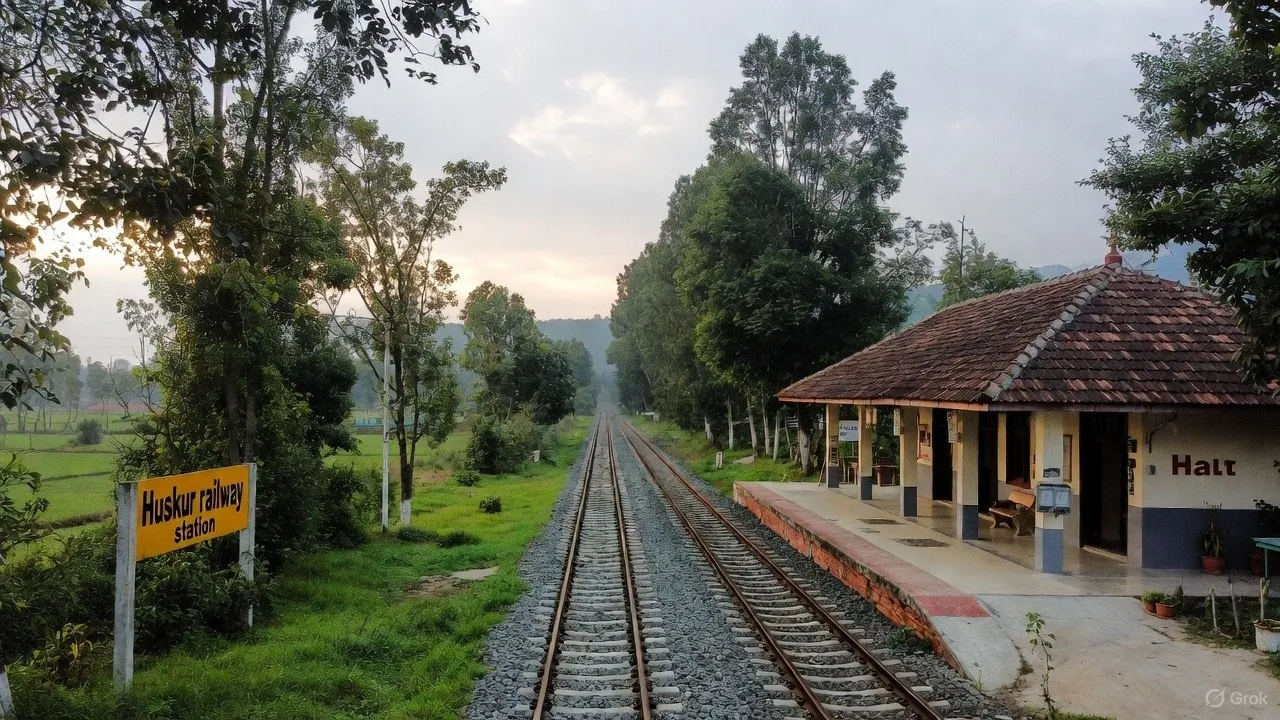 huskur railway station bengaluru