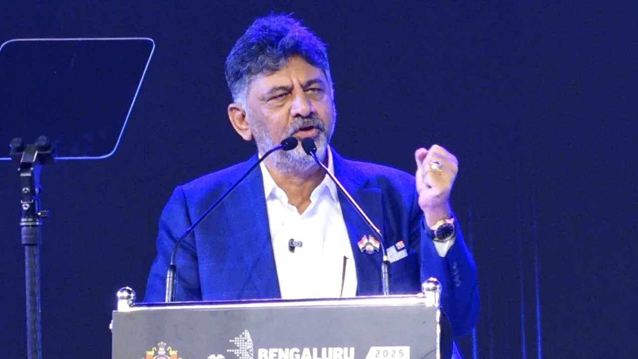 dk shivakumar on second airport in south bengaluru bengaluru tech summit 2025