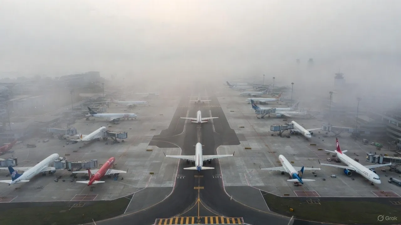 flights delayed in bengaluru