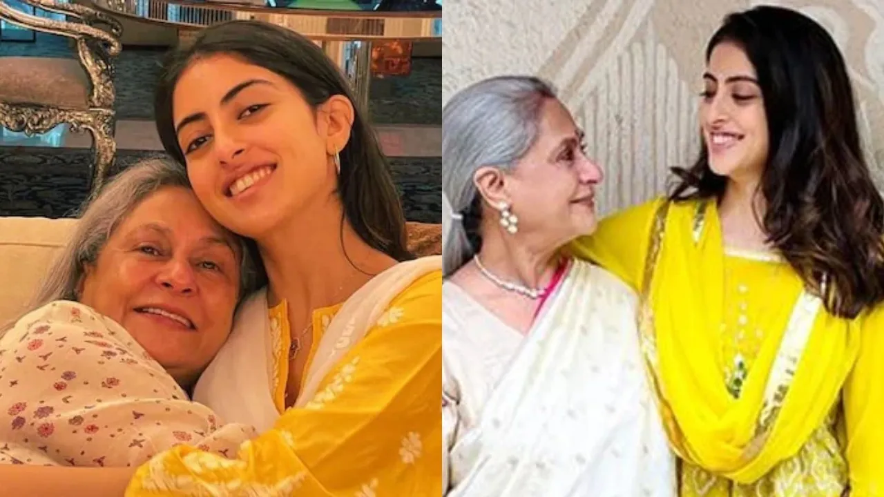 JAYA BACHCHAN WITH HER GRAND DAUGHTER NAVYA NANDA