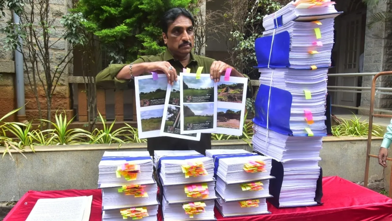 12000 CRORE LAND SCAM COMPLAINT BY BJP LEADER NR RAMESH