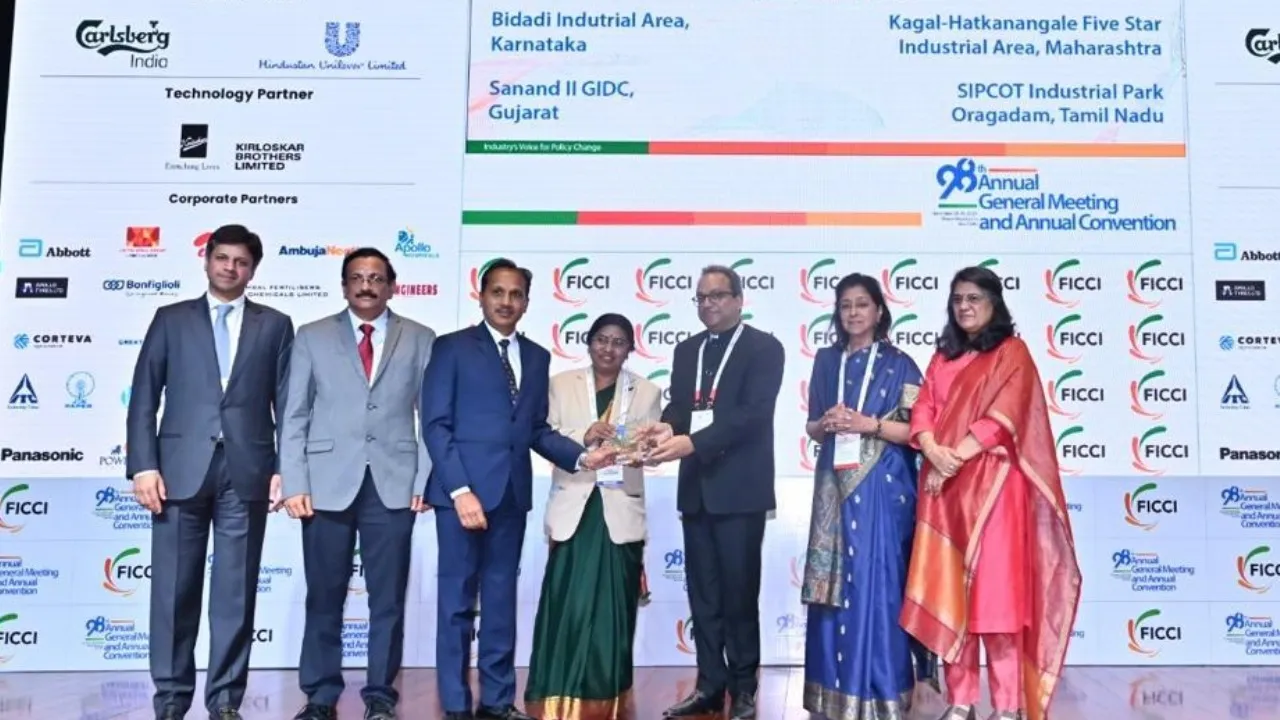 ficci award to bidadi industrial park