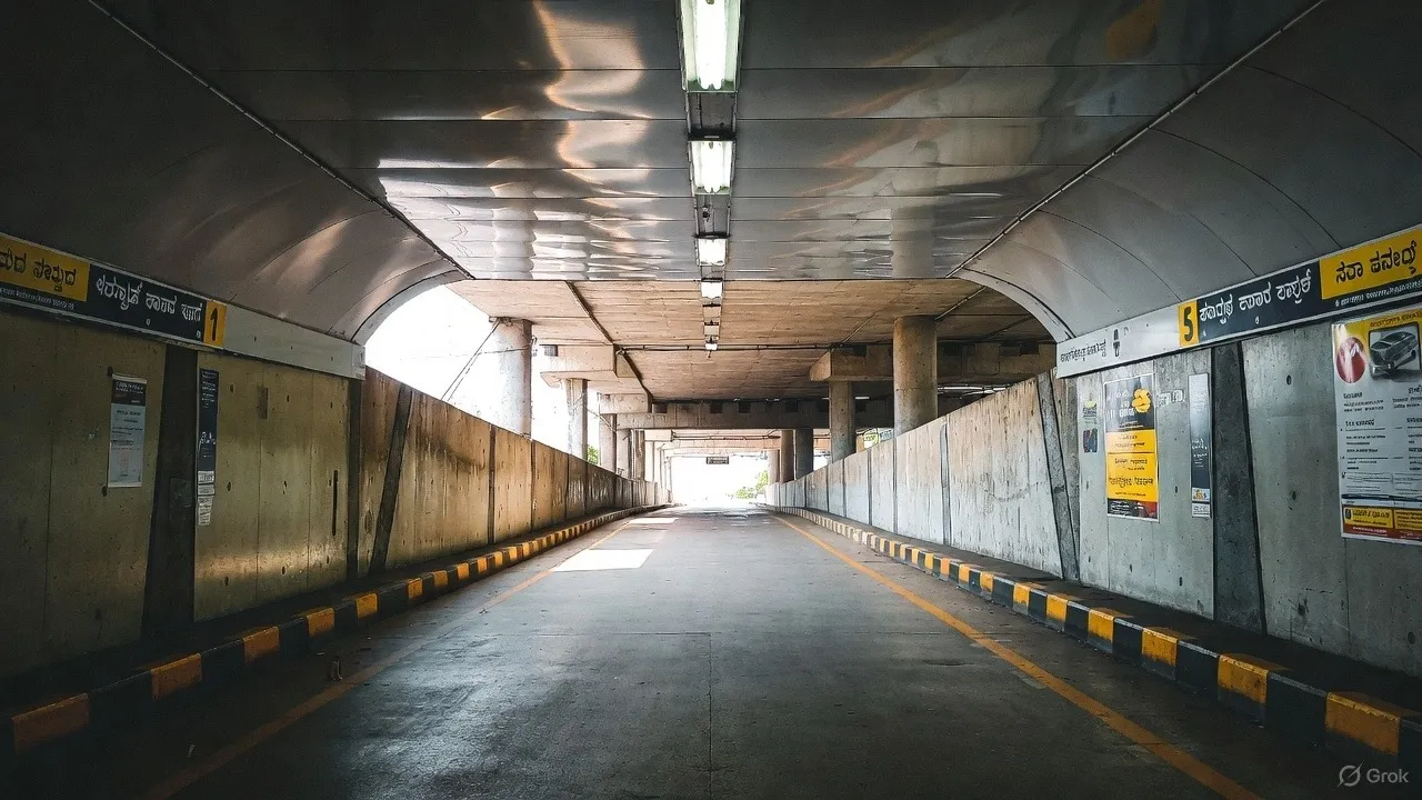 TUNNEL ELEVATED CORRIDOR HEBBAL MEKHRI CIRCLE
