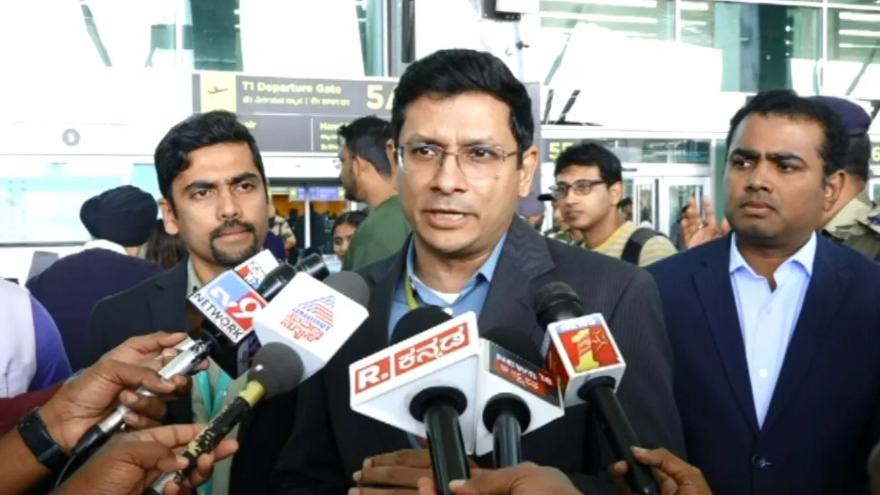 INDIGO FLIGHT BENGALURU AIRPORT SANKESH MEHTA IRS OFFICER