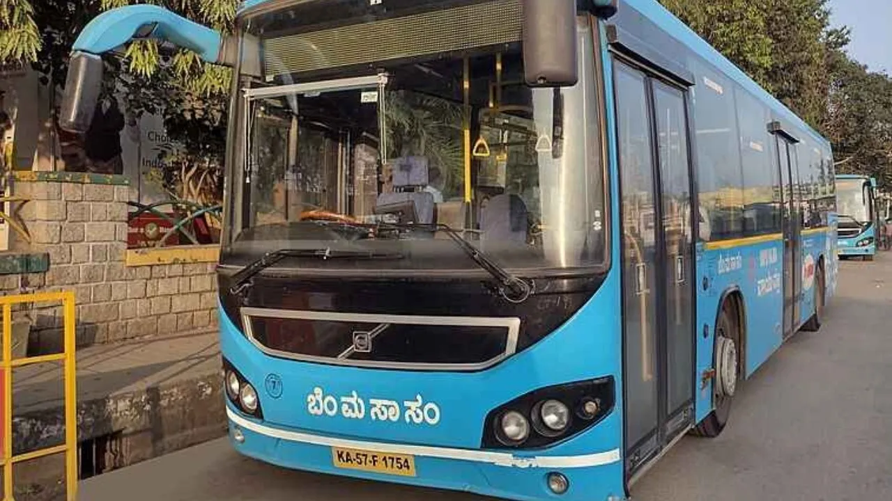 airport volvo buses bmtc bengaluru