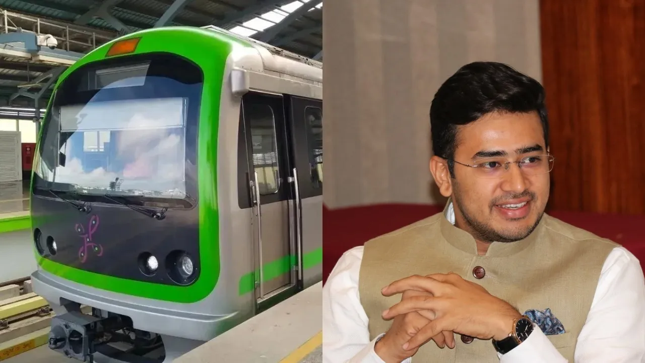 tejasvi surya about metro fare hike in bengaluru