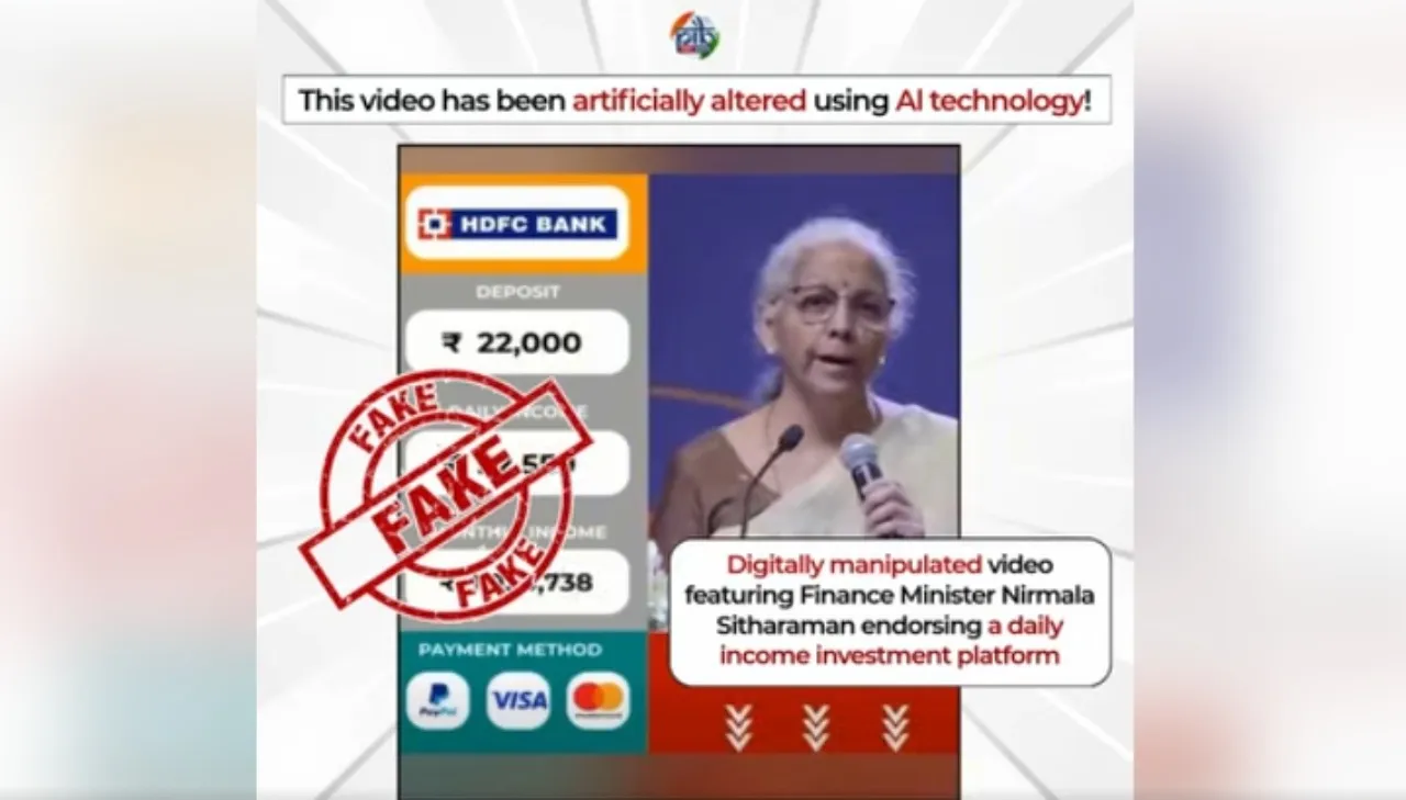 fake ai video of nirmala sitharaman