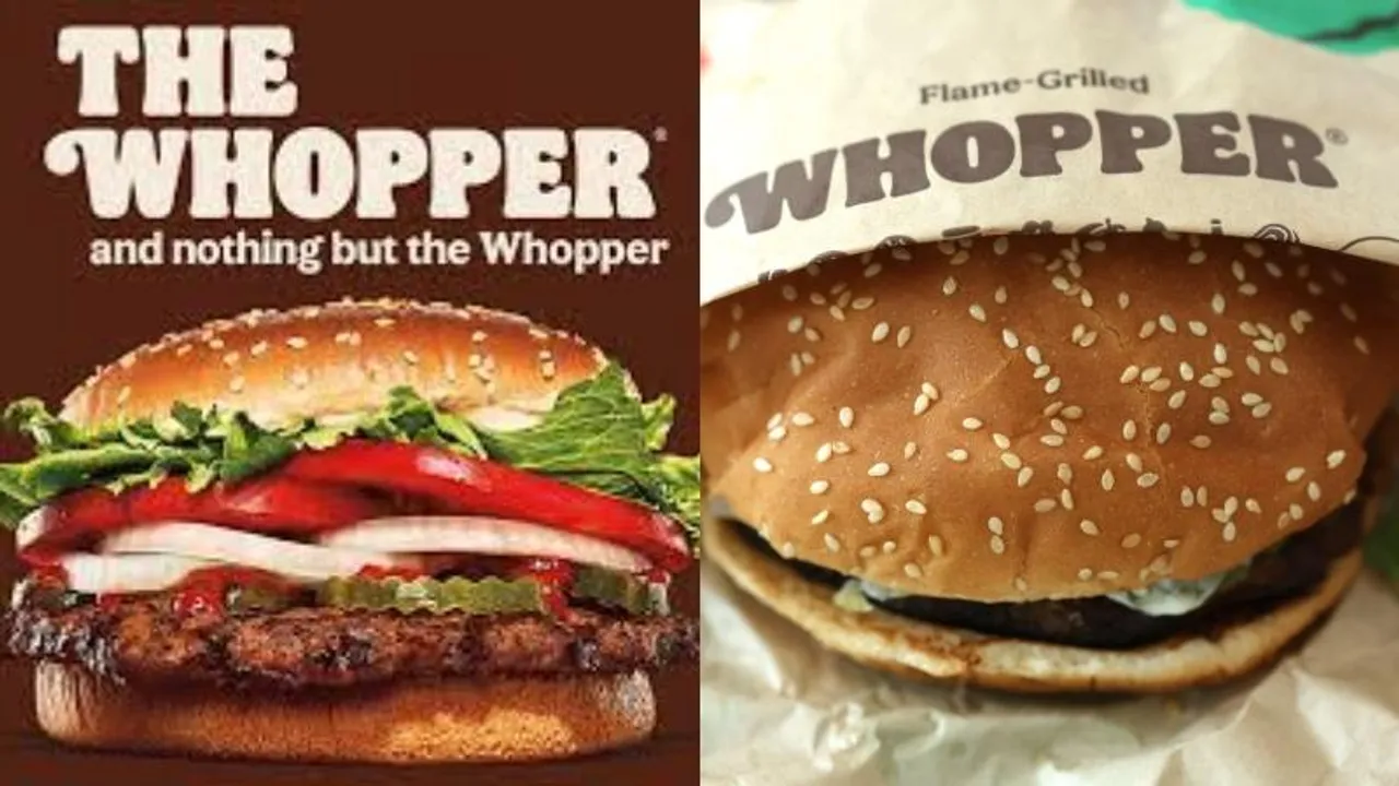 Burger King sued for disproportionate difference in burger size from ads