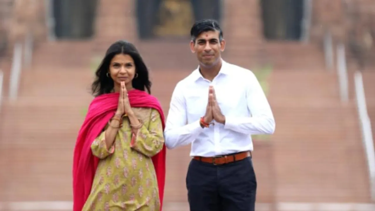 Rishi Sunak visits Akshardham Temple; Proclaims to be proud Hindu