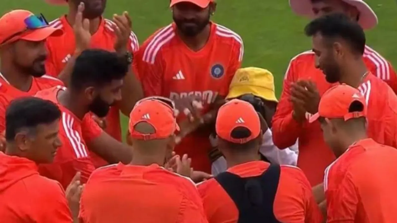 Prasidh Krishna handed cap by Bumrah on test debut