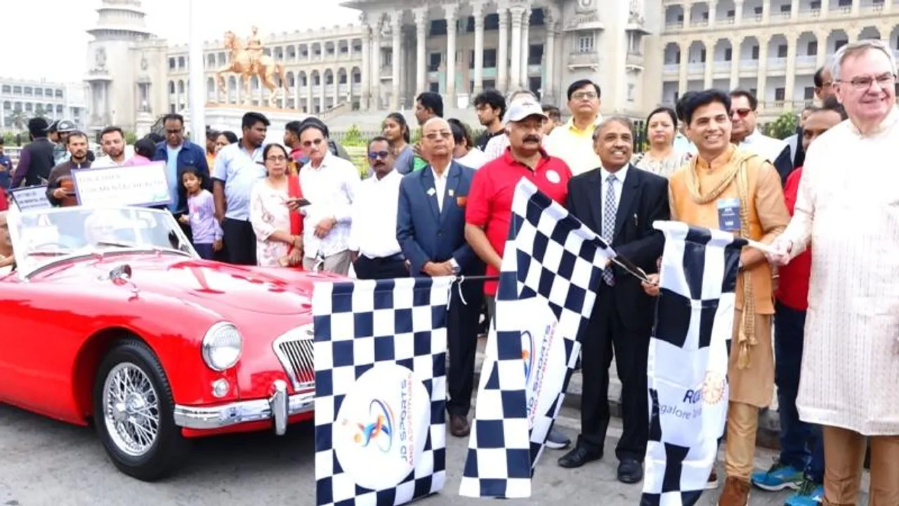 Bengaluru: Vintage car rally gives clarion call for mental health awareness