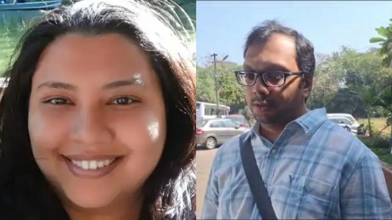 Suchana Seth and her husband clash inside Goa police station