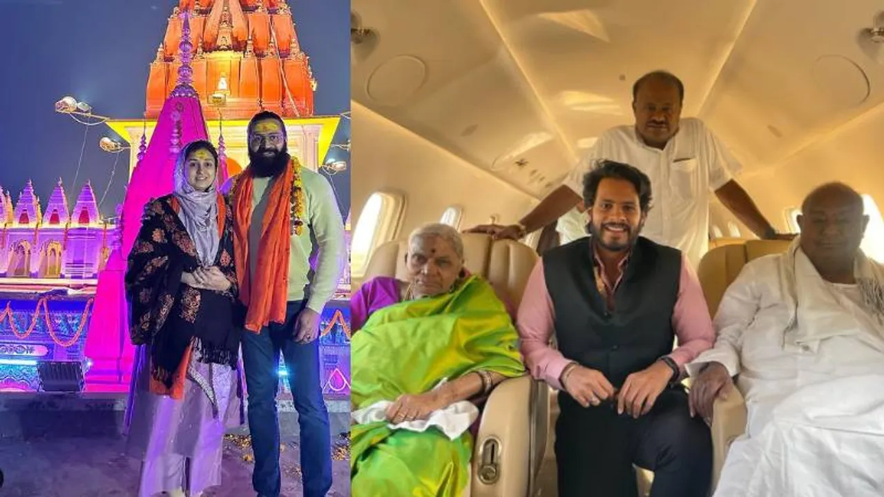Sandalwood stars embarked on journey to Ayodhya for Ram Mandir Pran Pratishtha