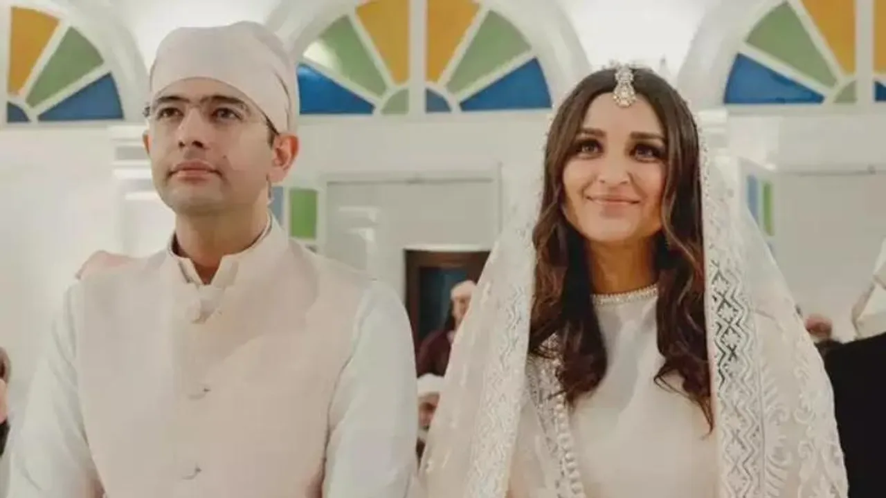 Raghav Chadha talks about conflict resolution in marriage; Parineeti spotted laughing