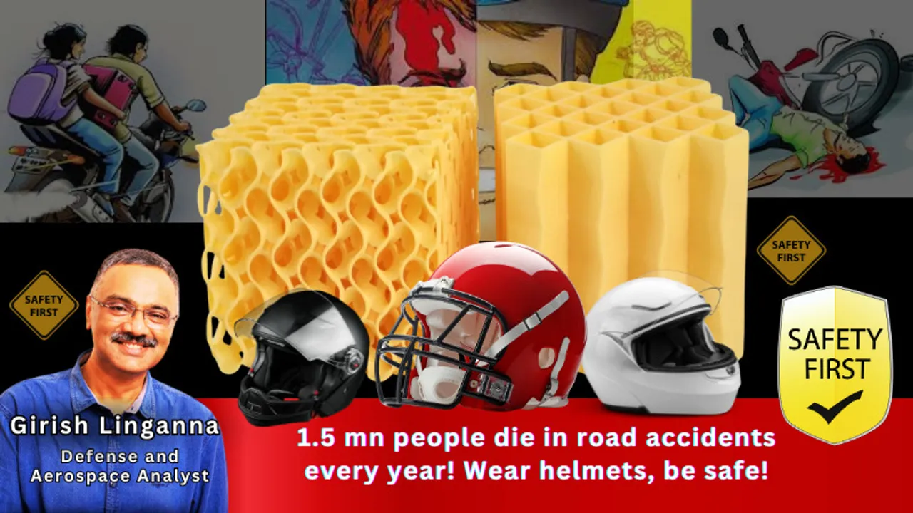 1.5 mn people die in road accidents every year! Wear helmets, be safe!