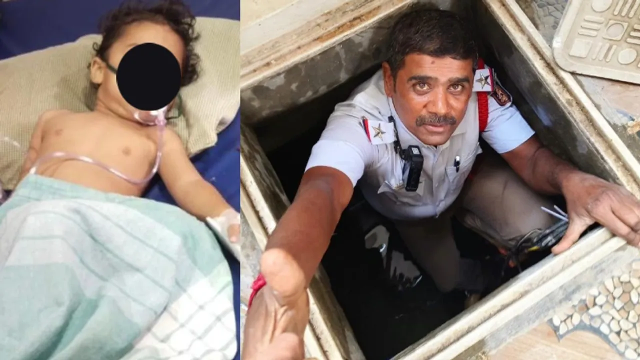 Bengaluru: Traffic police official rescues child from sump