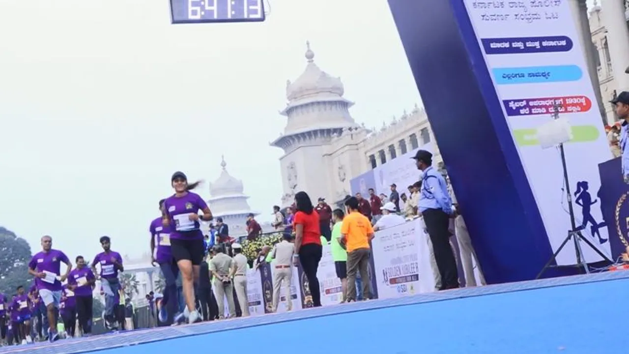 Bengaluru: Police conduct marathon for drug and cyber crime free Karnataka