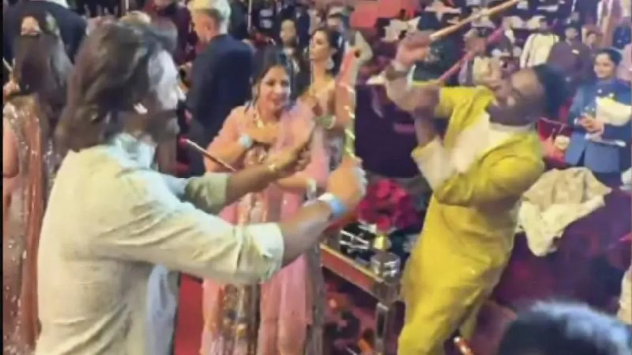 Look who performed Dandiya at pre-wedding event of Anant Ambani!