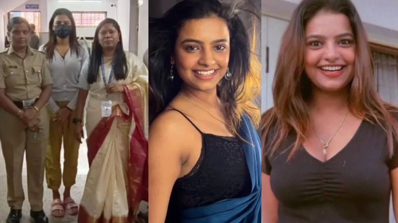 Sonu Gowda arrest: Child gives a thumbs up to actress and her courteous way of dealing with it