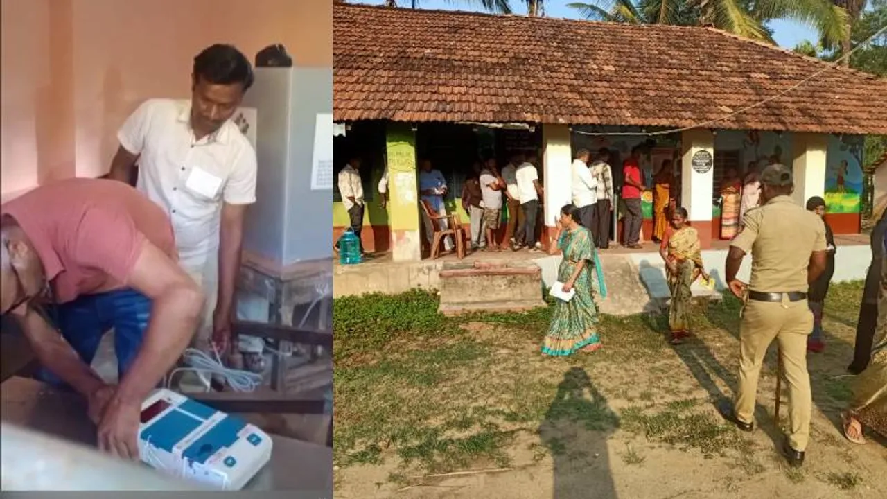 Lok Sabha Elections 2024: Several polling booths across Karnataka report malfunction of EVM and VVPAT