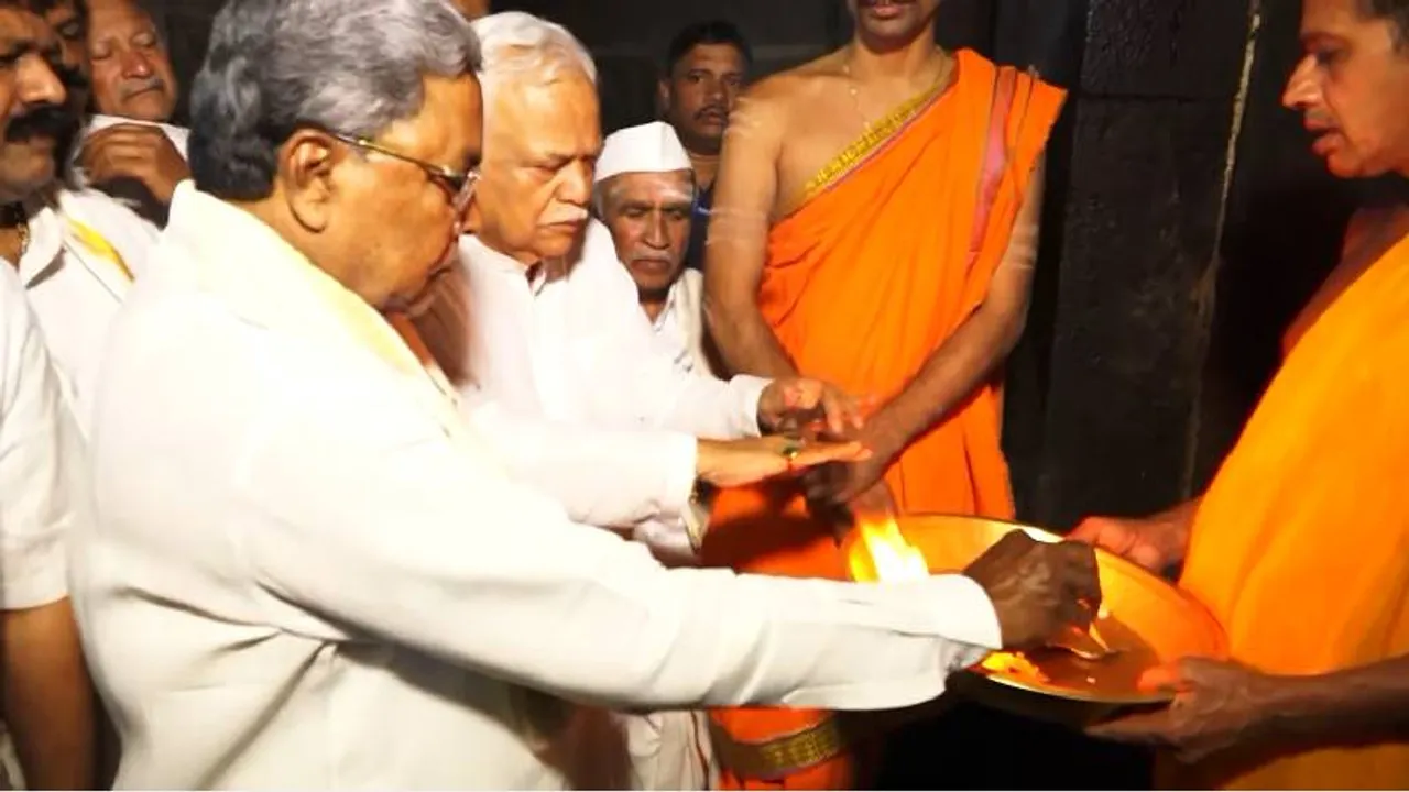 Lok Sabha Elections 2024: Siddaramaiah visits temple in hometown before casting vote