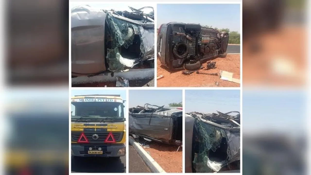Ex-Bengaluru top cop Bhaskar Rao survives major road accident even as his SUV topples three times